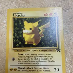 Pokemon TCG Ivy Pikachu Black Star Promo #1 Card WOTC LP + Condition 1999 - Image 4