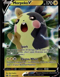 Morpeko V Promo SWSH: Sword & Shield Promo Cards SWSH056 Lightning Pokemon Card - Image 1