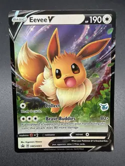 Eevee V SWSH065 SWSH: Sword & Shield Promo Cards Holo Pokemon NM/MT - Image 1