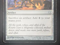 MTG Krark-Clan Ironworks- DAMAGED -Fifth Dawn Magic the Gathering Card # 134 - Image 4