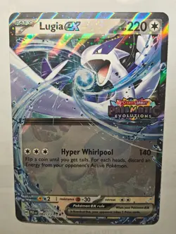 Pokemon Lugia EX Double Rare Holo Card Prismatic Evolutions 082/131 Jumbo - Image 1