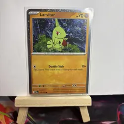 Larvitar - 110/193 - Pokemon Paldea Evolved Cosmos Holo Rare Card NM - Image 1