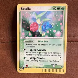 Pokemon Roselia EX Dragon Card 9/97 60 HP Nintendo English 2003 - Image 1
