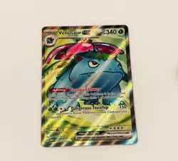 Full Art Pokemon 151 Card Venusaur Holo Scarlet Violet 182/165 - Image 1