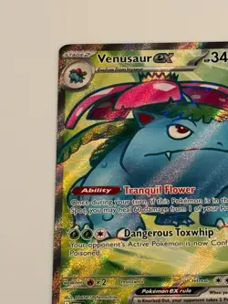 Full Art Pokemon 151 Card Venusaur Holo Scarlet Violet 182/165 - Image 3