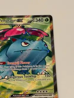Full Art Pokemon 151 Card Venusaur Holo Scarlet Violet 182/165 - Image 4
