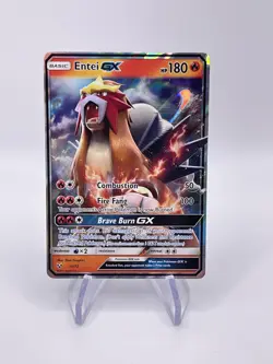 Entei #10/73 Holo Full Art 2017 Shining Legends Pokemon Card - Image 1