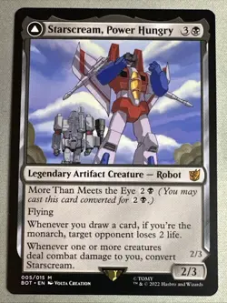 MTG / Starscream, Power Hungry / BOT / #5 / Regular / Mythic / NM - Image 1
