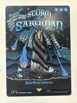Magic: The Gathering Storm of Saruman Blue Enchantment #733 Lord of the Rings - Image 2