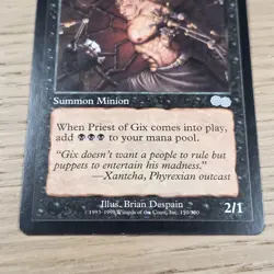 Priest of Gix x1 Urza's Saga #150 LP 1998 MTG vintage! - Image 3