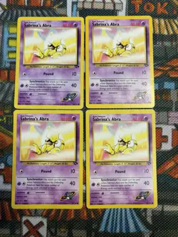 Pokemon TCG Sabrinas Abra 93/132 Gym Challenge (x4) - Common - Set Of 4 💎🔥 - Image 1