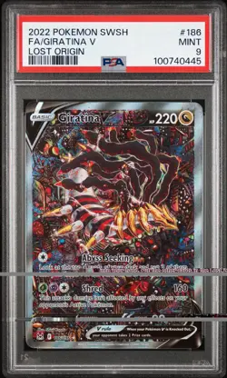 Pokemon Giratina v #186 2022 Lost Origin PSA 9 Alt Art - Image 2