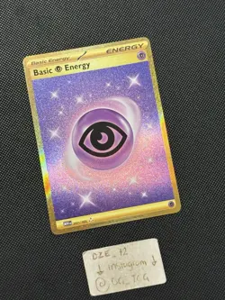 Pokemon 151 - ENGLISH - Basic Psychic Energy - 207/165 - GOLD Full Art - M/NM - Image 3