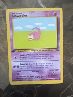 Slowpoke 55/62 Fossil Regular Pokemon TCG MP 1st Edition.🔥 - Image 1