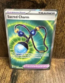 Sacred Charm 122/094 Me02: Phantasmal Flames Holo English Pokemon TCG NM - Image 2