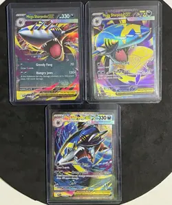 ✅3x Pokemon Mega Sharpedo ex 061 113 127/094 Phantasmal Flames SIR English NM - Image 1