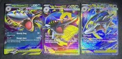 ✅3x Pokemon Mega Sharpedo ex 061 113 127/094 Phantasmal Flames SIR English NM - Image 2