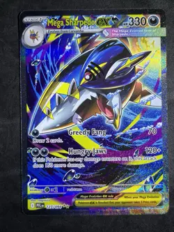 ✅3x Pokemon Mega Sharpedo ex 061 113 127/094 Phantasmal Flames SIR English NM - Image 4