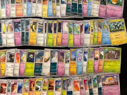 Pokemon TCG Lot 200+ C/UC Coins Token Alolan Vulpix ETB Box - Image 5