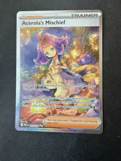 Pokemon Mega Evolution Acetola’s Mischief 183/132 Special Illustration Rare - Image 1