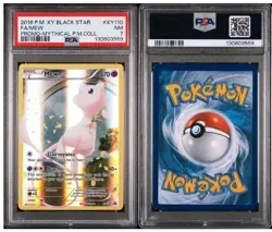 Pokemon Mew Mythical Pokemon Collection Black Star Full Art Promo XY110 PSA 7 - Image 3