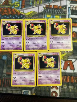 Pokemon TCG - Kadabra - 32/102 - Uncommon Unlimited - Base Set (x5) 💎🔥 - Image 1