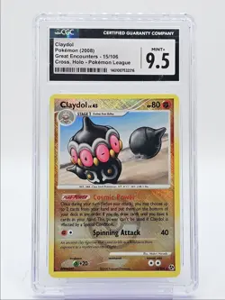 CLAYDOL 2008 POKEMON LEAGUE GREAT ENCOUNTERS CROSS HOLO RARE 15 CGC 9.5 Q5677 - Image 1