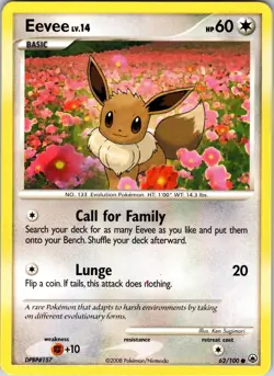 Eevee (62) 62/100 Majestic Dawn Pokemon TCG LP/MP Normal - Image 1