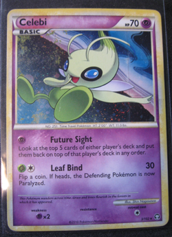 CELEBI 2010 Pokemon HeartGold and SoulSilver Triumphant #3 HOLO RARE EX Cond. - Image 1