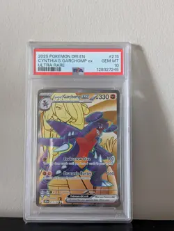 PSA 10 - Cynthia's Garchomp ex 215/182 Pokemon TCG Sv10: Destined Rivals - Image 3