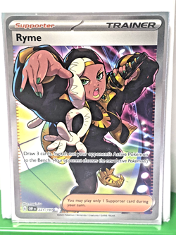 Ryme 221/197 SV03: Obsidian Flames Holo Full Art Ultra Rare Trainer Pokemon Nm - Image 1