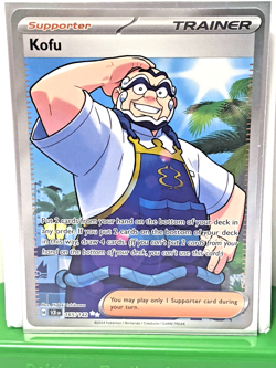 Kofu 165/142 Sv07: Stellar Crown Holo Full Art Trainer Ultra Rare Pokemon NM - Image 1