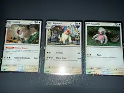 Pokemon TCG Slaking Triple Whammy Collection Tin Promo Holo Cards Set of 3 - Image 1