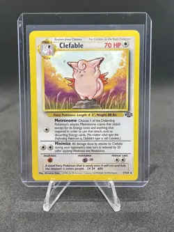 Pokemon TCG Clefable Jungle Card 17/64 Unlimited Rare, LP Condition - Image 1