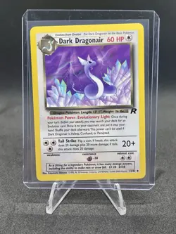 Pokemon Dark Dragonair TCG Unlimited Uncommon Card 33/82 Vintage 1999 WOTC - Image 1