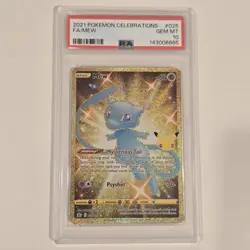 Mew Celebrations Gold Holo Secret Full Art Pokemon Card 25/25 Psa 10 - Image 1