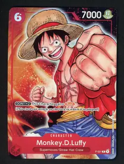One Piece Premium Card Collection Bandai Games Fest 23-24 Monkey.D.Luffy P-001 - Image 1
