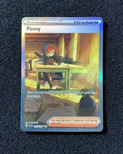 2023 Pokemon TCG English Trading Cards Full Art SVI EN 252/198 Penny HC22 - Image 1