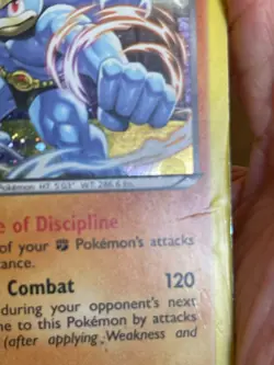 POKEMON MACHAMP 49/101 RARE COSMOS HOOFOIL PLASMA BLAST HP CARD - Image 3