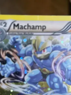 POKEMON MACHAMP 49/101 RARE COSMOS HOOFOIL PLASMA BLAST HP CARD - Image 5