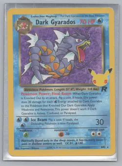 Dark Gyarados 8/82 Celebrations Classic Collection Holo Pokemon Card - Near Mint - Image 1