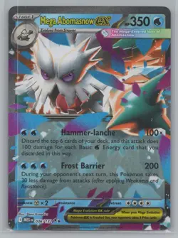 Mega Abomasnow EX 036/132 - Double Rare - Mega Evolution - Pokemon Card - NM - Image 1