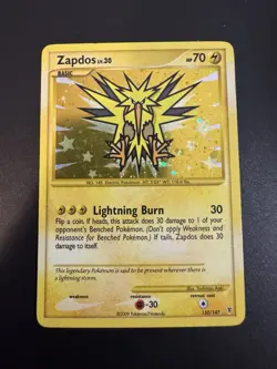 Pokemon Zapdos Secret Rare Holo Supreme Victors 150/147 Lightning Burn Card - Image 1