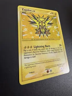 Pokemon Zapdos Secret Rare Holo Supreme Victors 150/147 Lightning Burn Card - Image 2