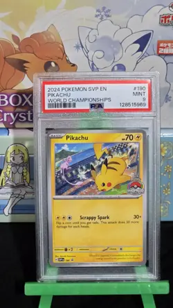 Pikachu 190 Sv: Scarlet & Violet Promo Card Regular Sealed NM PSA 9 - Image 1