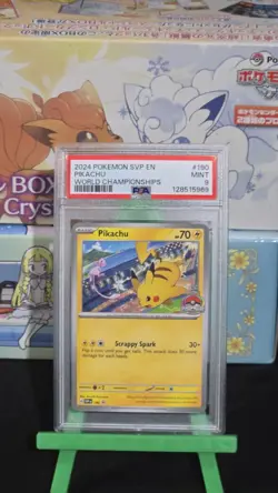 Pikachu 190 Sv: Scarlet & Violet Promo Card Regular Sealed NM PSA 9 - Image 2