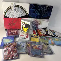 Huge Lot Pokemon Cards (40+), 4 Storage Boxes, Protective Sleeves, Binder, X-Men - Image 1