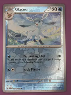 Glaceon 054/167 Twilight Masquerade Reverse Holo Pokemon Card - Image 1