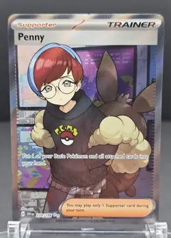 Penny 239/198 Ultra Rare Scarlet & Violet Base Set Full Art Trainer Pokemon Card - Image 1