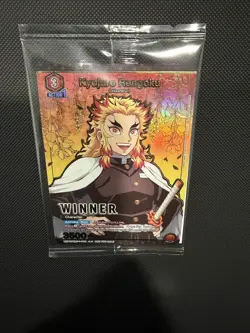 Kyojuro Rengoku KMY-1-089 Winner Tournament Promo Union Arena Card Demon Slayer - Image 1